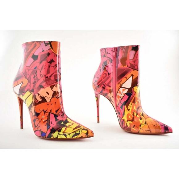Christian Louboutin So Kate Booty 100 Patent Metrograf Heel Ankle Boot Bootie 36 - Picture 2 of 8
